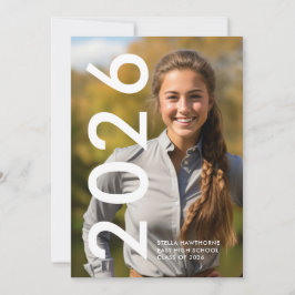 Modern Minimal Graduation Meddelande