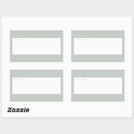 Modern minimal Grönt att göra planering Rektangulärt Klistermärke