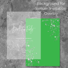 Modern minimal Grönt Diamonds födelsedag Bakgrund Inbjudningar