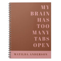 Modern minimal grönt och rosa, journal