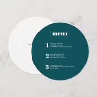 Modern minimal Grönt runt cirkel Bröllop