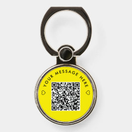 Modern Minimal Gul Och Svart Webbplats QR-kod