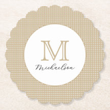 Modern Minimal Guld Elegant Monogram