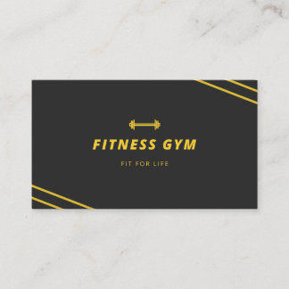 Modern Minimal gym center business crad Visitkort
