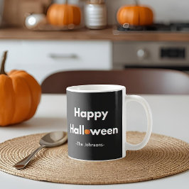Modern minimal Halloween - Personlig Kaffemugg