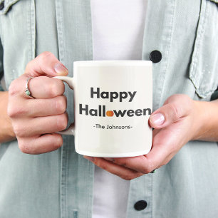 Modern minimal Halloween - Personlig Kaffemugg
