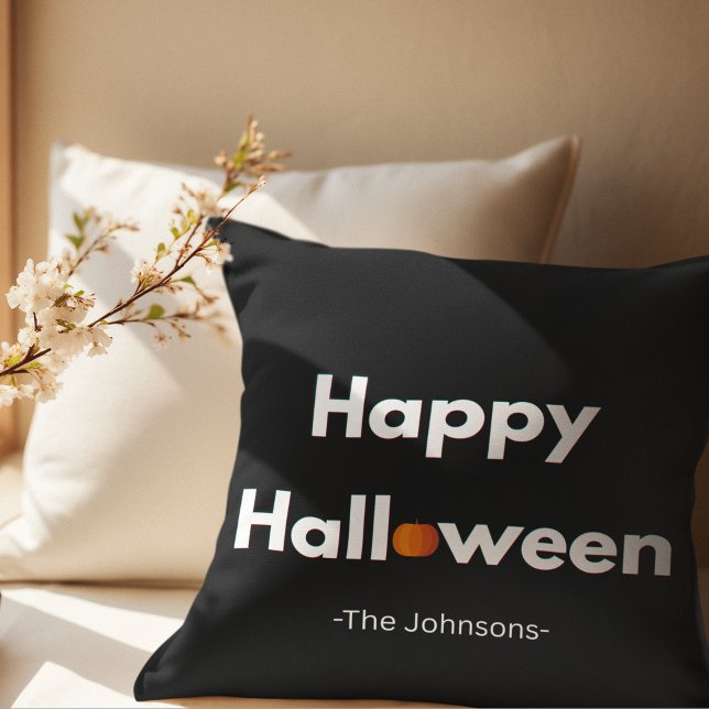 Modern minimal Halloween - Personlig Kudde (Skapare uppladdad)