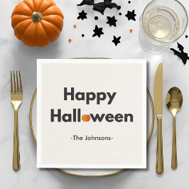 Modern minimal Halloween - Personlig Pappersservett