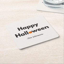 Modern minimal Halloween - Personlig Underlägg Papper Kvadrat