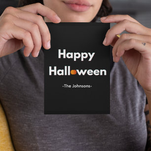 Modern minimal Halloween - Personlig Vykort