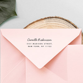 Modern minimal handskriven Anpassningsbar Returadr Självfärgande Stämpel