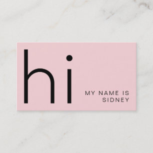 Modern minimal HD - min namn är designad Visitkort