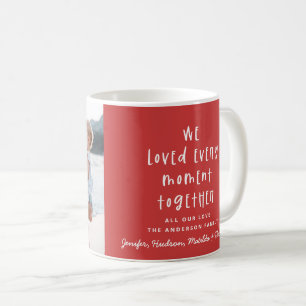 modern minimal helgdag av familjetypografi kaffemugg