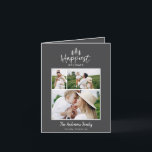 Modern, minimal helgdagar - rustik chic med flera  helgkort<br><div class="desc">Modern,  minsta julklapp för rustik snyggt med multifoto är det bästa helgdag. Med modern hand plockade och träd. Backer färg kan skräddarsys. Den moderna minimala snyggten i julhelgen</div>