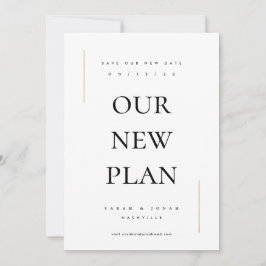 Modern minimal icke-fotoändring ändrar datum spara datumet