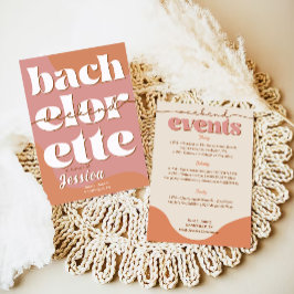 Modern minimal inbjudan till Bachelorette Helg