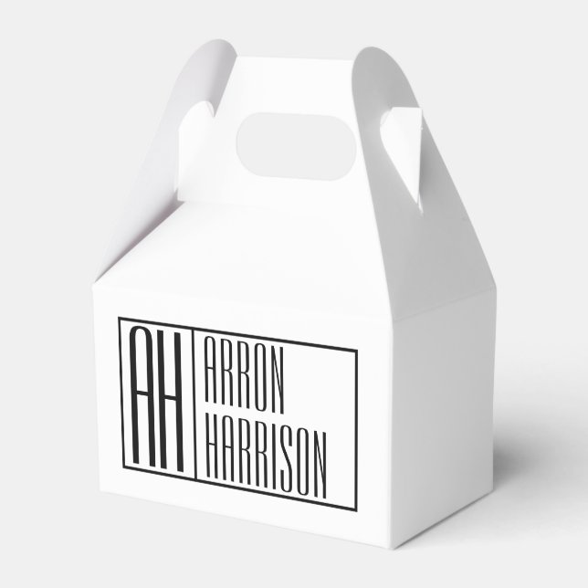 Modern minimal Initialer & Namn-Logotyp Presentaskar (Framsidan Sidan)