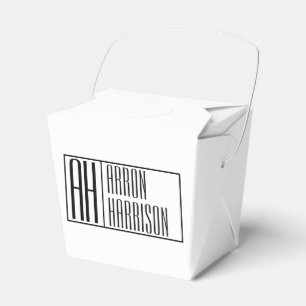 Modern minimal Initialer & Namn-Logotyp Presentaskar