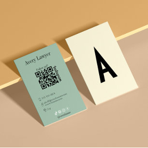 Modern minimal instagram Qr-kod Visitkort