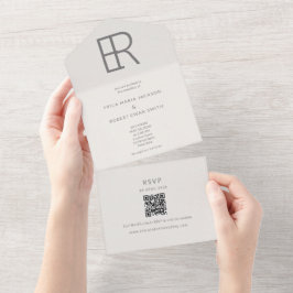 Modern Minimal Interlocking Monogramm
