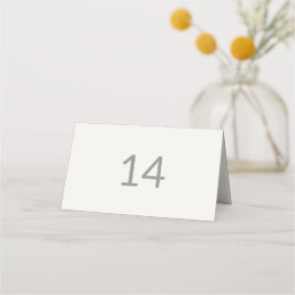 Modern Minimal Intimate Wedding Table Number Placeringskort