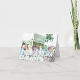 Modern Minimal Islamic Ramadan Mubarak Photo Anteckningskort