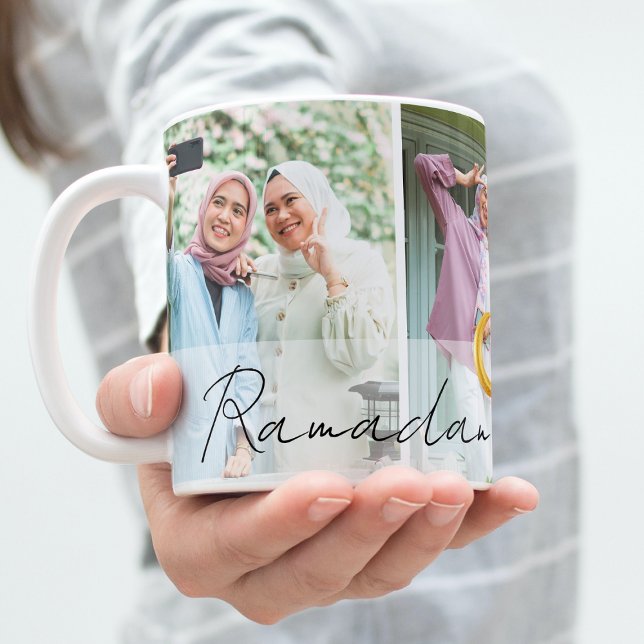 Modern Minimal Islamic Ramadan Mubarak Photo Kaffemugg (Skapare uppladdad)