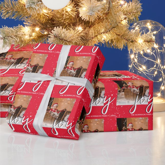 Modern Minimal Joy | Photo jul-Helgdag Presentpapper (Helgdagar)