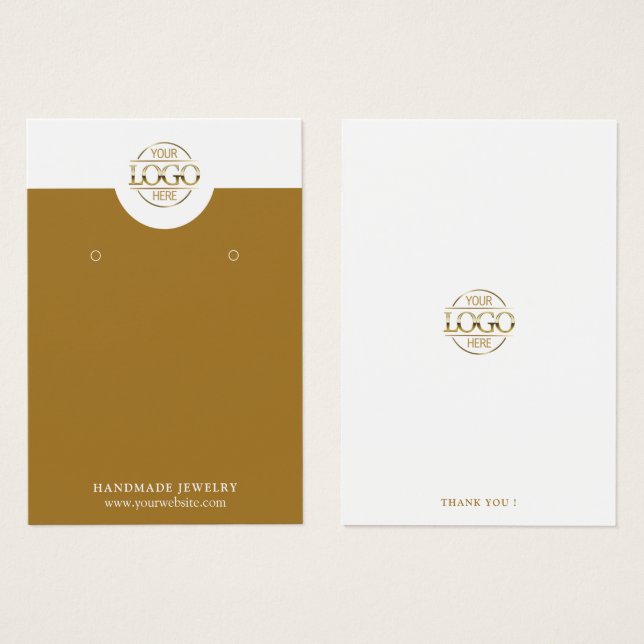 Modern minimal judisk Visning i Guld Visitkort (Framsida & baksida)