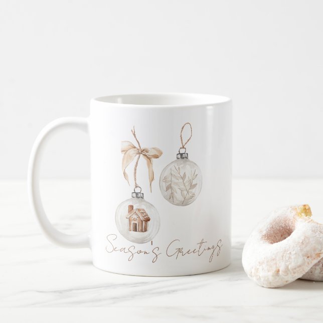 Modern Minimal Jul Pynt Mugg (Med munk)