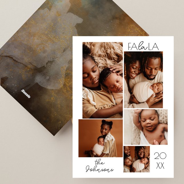 Modern minimal julfotopassage julkort (Skapare uppladdad)