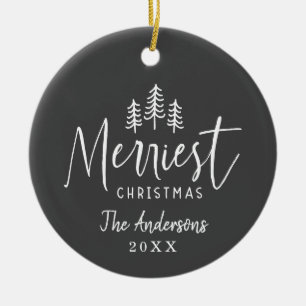 Modern minimal julklapp, klassisk.. julgransprydnad keramik