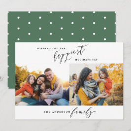 Modern minimal julskript för multifoto julkort