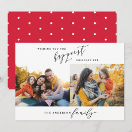 Modern minimal julskript för multifoto julkort