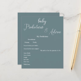Modern Minimal kalligrafi Baby Shower Spel Flyer