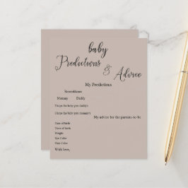 Modern Minimal kalligrafi Baby Shower Spel Flyer