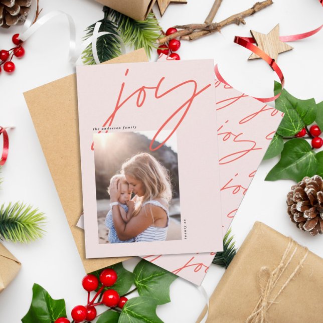 modern minimal kalligrafi-helgdag julkort (Skapare uppladdad)