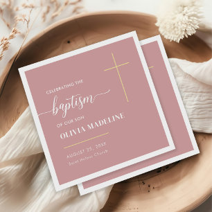 Modern minimal Kor-baptism i Guld Pappersservett
