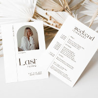 Modern minimal "Last Fling" Bachelorette Photo