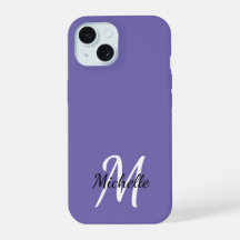 Modern Minimal Lila Monogram - första början