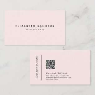 Modern Minimal Luxury Boutique QR CODE Visitkort
