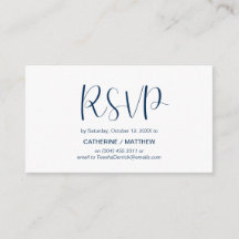 Modern minimal, marinblå, OSA-svar