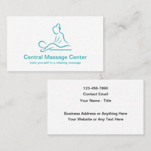Modern Minimal massage-Affärskort Visitkort