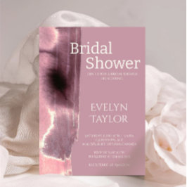 Modern Minimal Mauve Dusty Ro Möhippa Inbjudningar