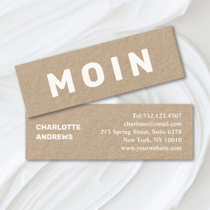Modern minimal mini visitkort