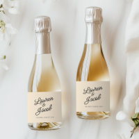 Modern minimal minialistisk champagne Bröllop Mini