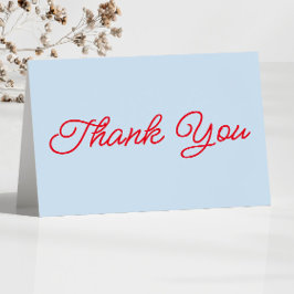 Modern Minimal Minimalist Blue Red Wedding Tack Kort