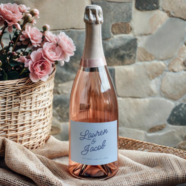 Modern Minimal Minimalist Blue Wedding (Skapare uppladdad)