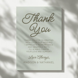 Modern Minimal Minimalist Sage Green Wedding Tack Kort