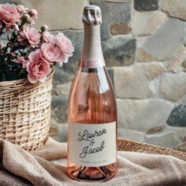 Modern minimal, minimalistisk champagne Bröllop